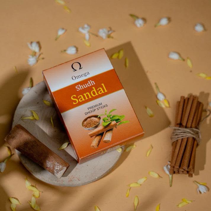 Omega  Brand|Shudh Sandal Premium Dhoop Sticks