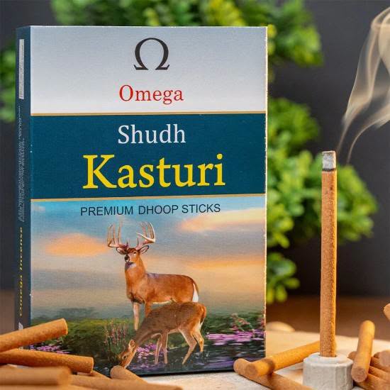 Omega  Brand|Shudh Kasturi Premium Dhoop Sticks