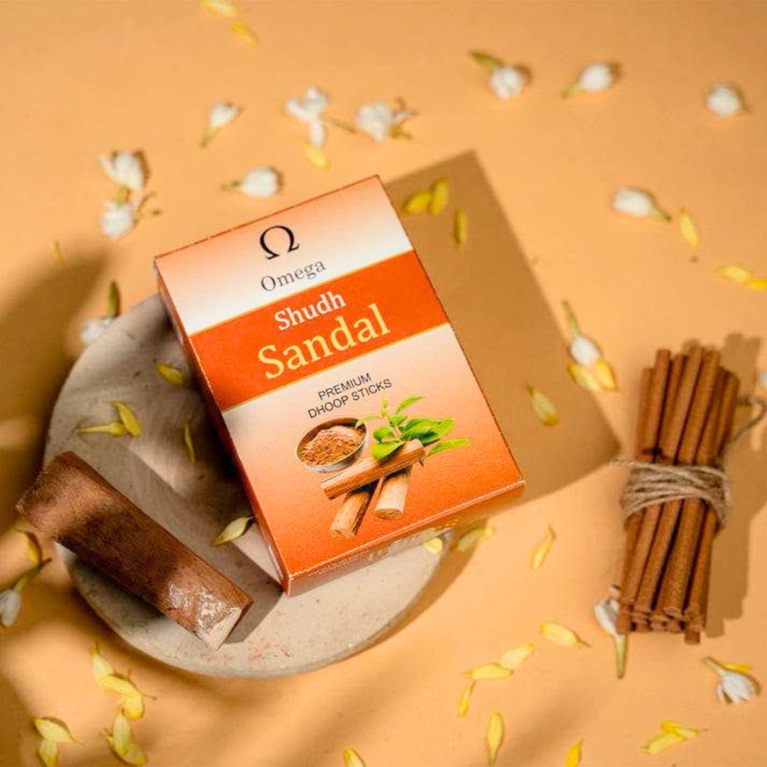 Omega  Brand|Shudh Sandal Premium Dhoop Sticks